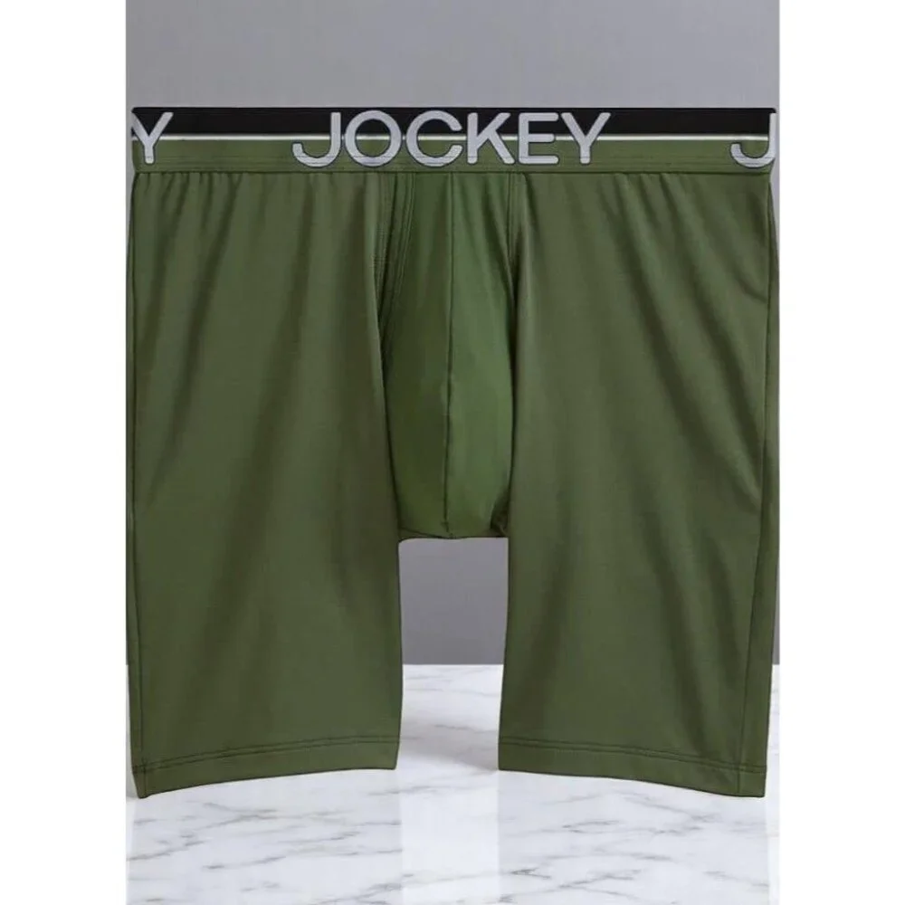 Jockey Long Leg Boxer Briefs 4-Pack Large Infinite Cool Mens Underwear NEW
